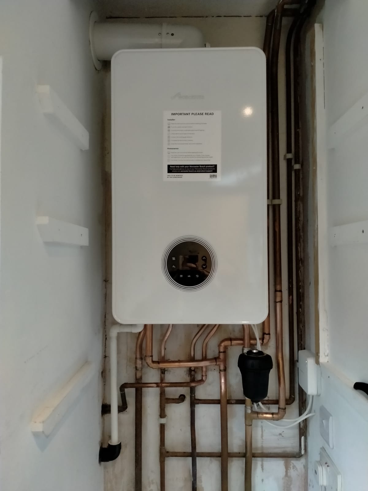 combi worcester install