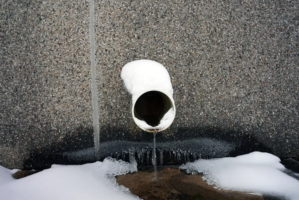 Frozen Condensate Pipe